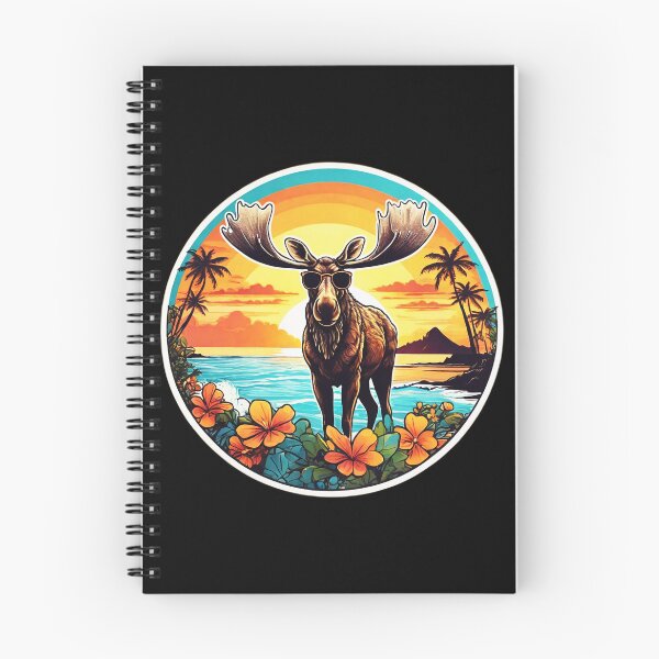 Item preview, Beach Bum Elk with Sunglasses at Sunset in Hawaii designed and sold by NautiChic.