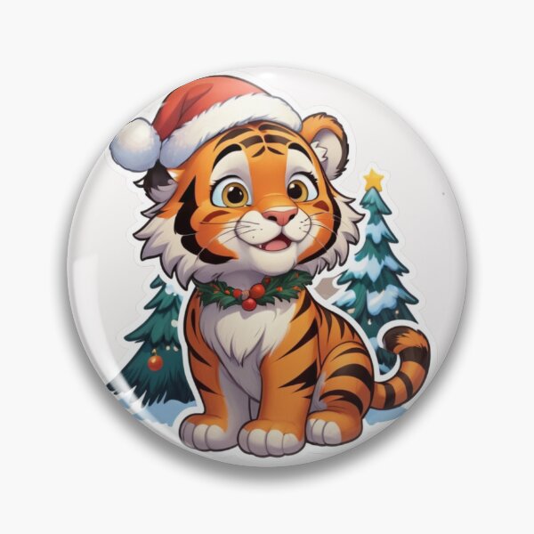 Item preview, Christmas Cartoon Tiger designed and sold by Krieghorn.