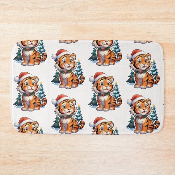 Item preview, Christmas Cartoon Tiger designed and sold by Krieghorn.