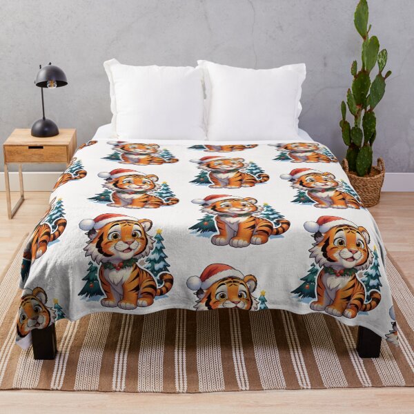 Item preview, Christmas Cartoon Tiger designed and sold by Krieghorn.