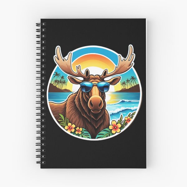 Item preview, Beach Bum Elk Head with Sunglasses at Sunset in Hawaii designed and sold by NautiChic.