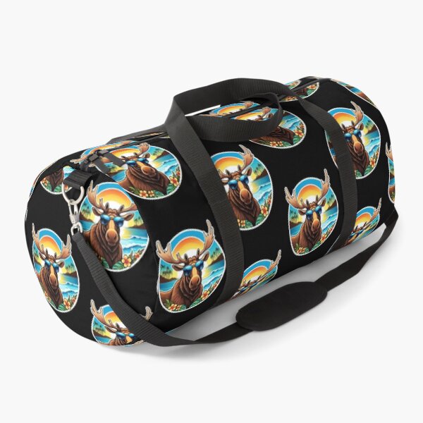 Item preview, Beach Bum Elk Head with Sunglasses at Sunset in Hawaii designed and sold by NautiChic.