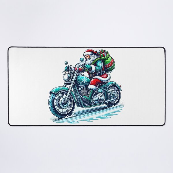 Item preview, Biker Santa Riding a Motorcycle Christmas Design designed and sold by AIARTIST1.