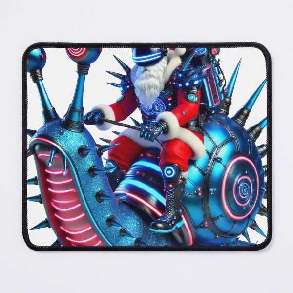 Item preview, Futuristic Cyberpunk Santa on a Spiked Snail designed and sold by lubushop1.