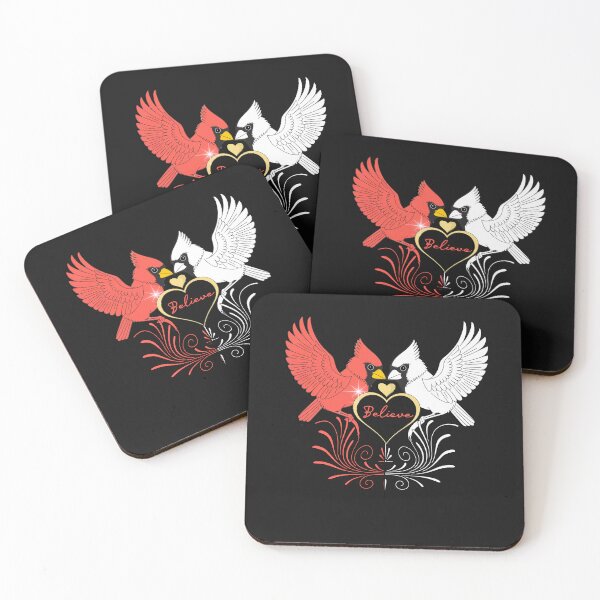 Item preview, Red Cardinal Believe Forever In My Heart Sympathy Gift designed and sold by Cute & Sassy Custom Gifting Boutiques.