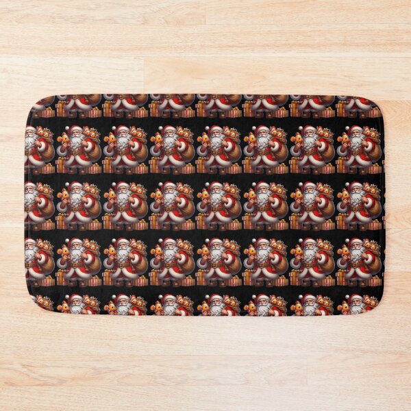 Item preview, American Santa Claus Holding Clownfish Present Xmas designed and sold by Artistoos.