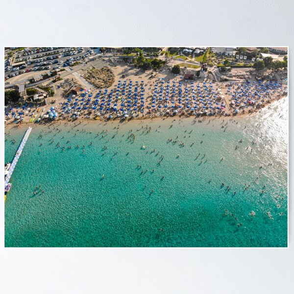 Summer at the beach - Protaras Cyprus Poster