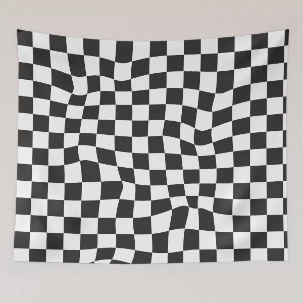 Item preview, Distorted chessboard - optical illusion/ black and white designed and sold by My-fake-places.