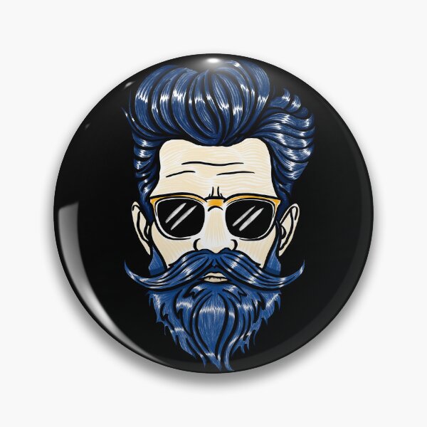 Item preview, Stylish man with blue hair designed and sold by Maryart8.
