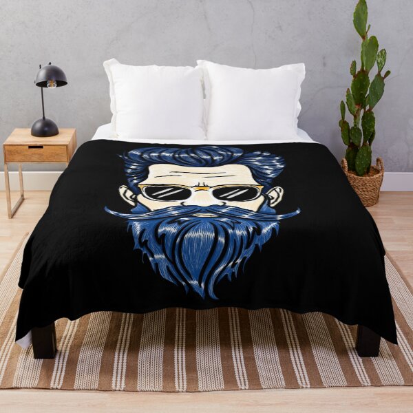 Item preview, Stylish man with blue hair designed and sold by Maryart8.