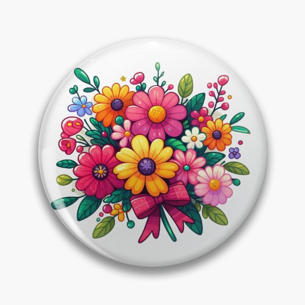 Item preview, COLOURFUL FLOWER BOUQUET designed and sold by Kalpa.