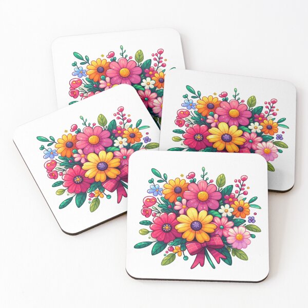 Item preview, COLOURFUL FLOWER BOUQUET designed and sold by Kalpa.
