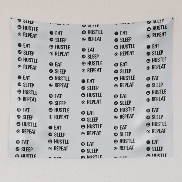 Item preview, Eat Sleep Hustle Repeat designed and sold by Fanverse Merchandise.