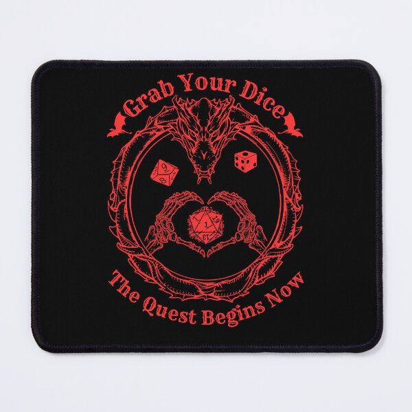 Item preview, Copy of Grab Your Dice The Quest Begins Now - funny gifts for rpg game lovers red version designed and sold by DarekShop.