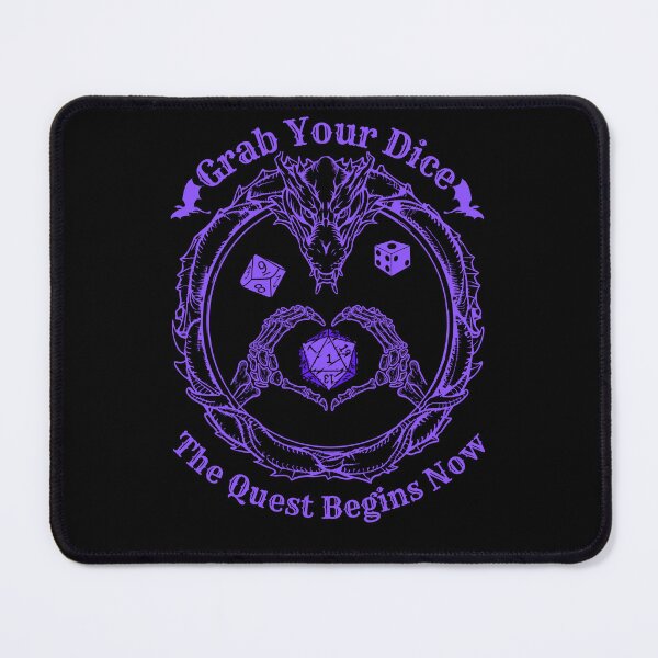 Item preview, Copy of Grab Your Dice The Quest Begins Now - funny gifts for rpg game lovers purple version designed and sold by DarekShop.