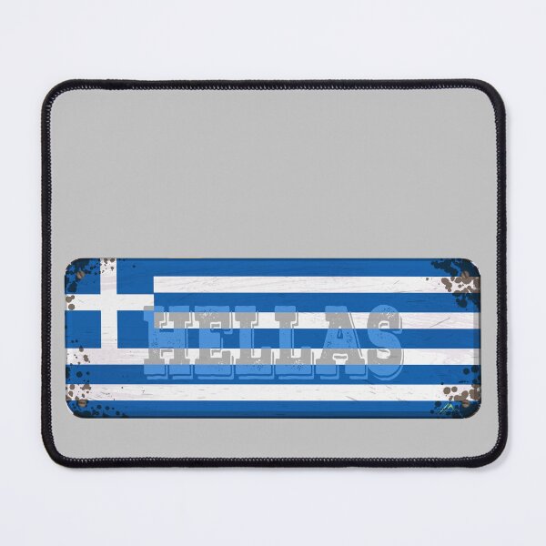 Item preview, GREECE Hellas Greek Flag Sticker T-Shirt 01 designed and sold by OuterShellUK.
