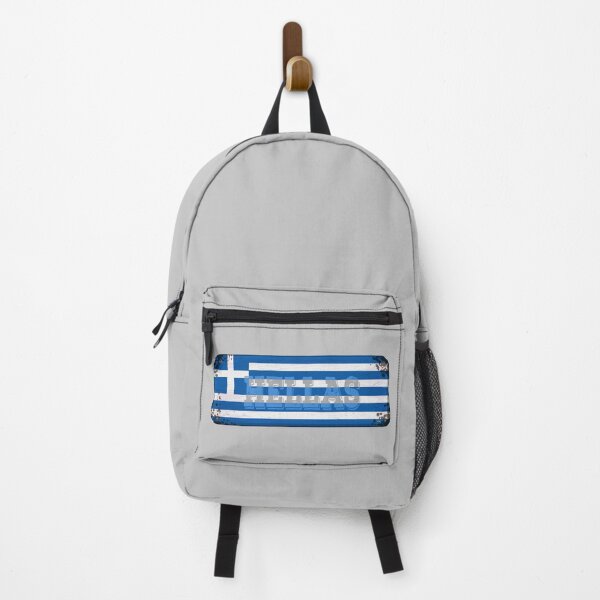 Item preview, GREECE Hellas Greek Flag Sticker T-Shirt 01 designed and sold by OuterShellUK.