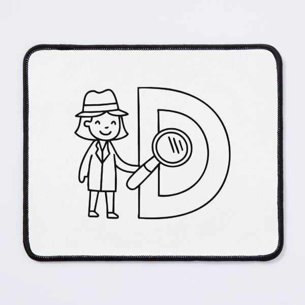 Item preview, A Detective beside letter D designed and sold by rasagamastore.