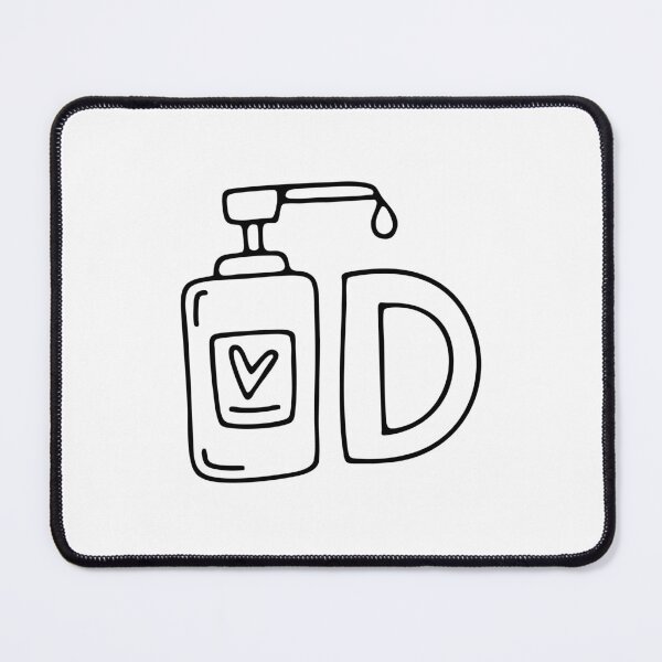 Item preview, A Dispenser bottle beside letter D designed and sold by rasagamastore.