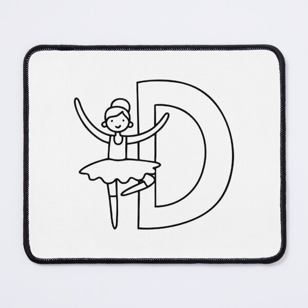 Item preview, A Dancer beside letter D designed and sold by rasagamastore.