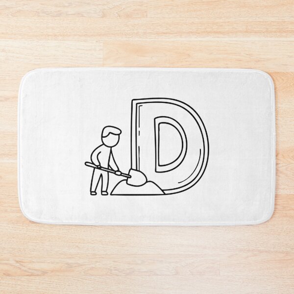 Item preview, A man digging beside letter D designed and sold by rasagamastore.