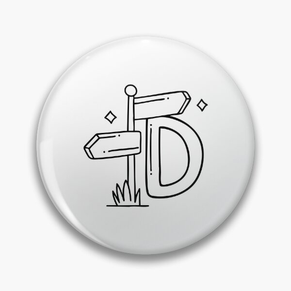 Item preview, A Direction sign beside letter D designed and sold by rasagamastore.