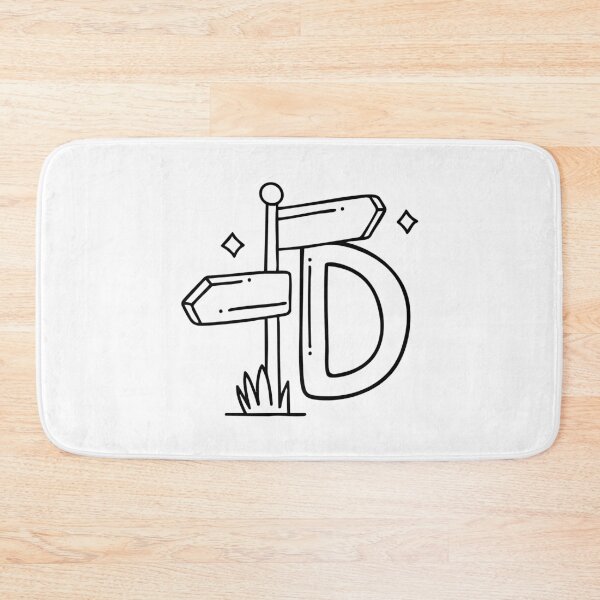 Item preview, A Direction sign beside letter D designed and sold by rasagamastore.