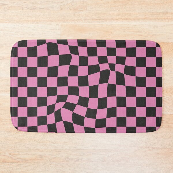 Item preview, Distorted chessboard - optical illusion/ black and pink designed and sold by My-fake-places.