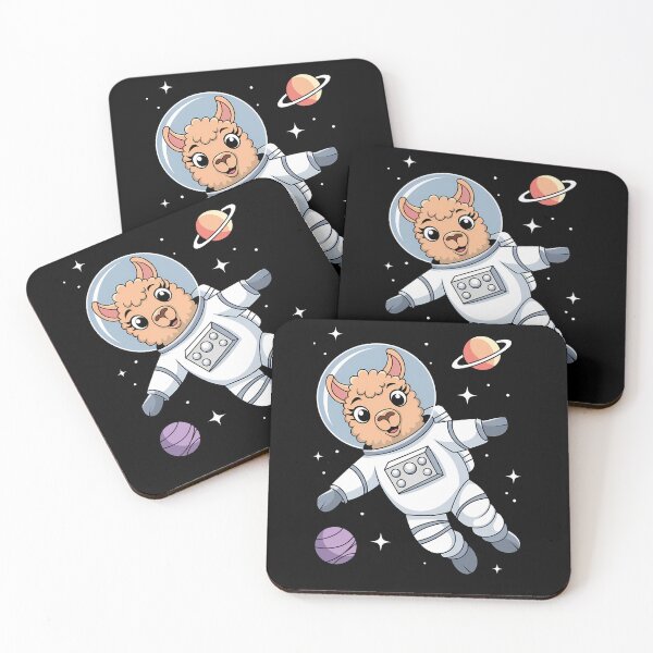 Item preview, Funny Astronaut Alpaca in Space Design designed and sold by Infinitee8hirts.