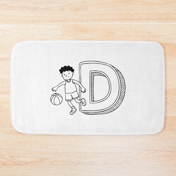 Item preview, A dribbling basketball beside letter D designed and sold by rasagamastore.