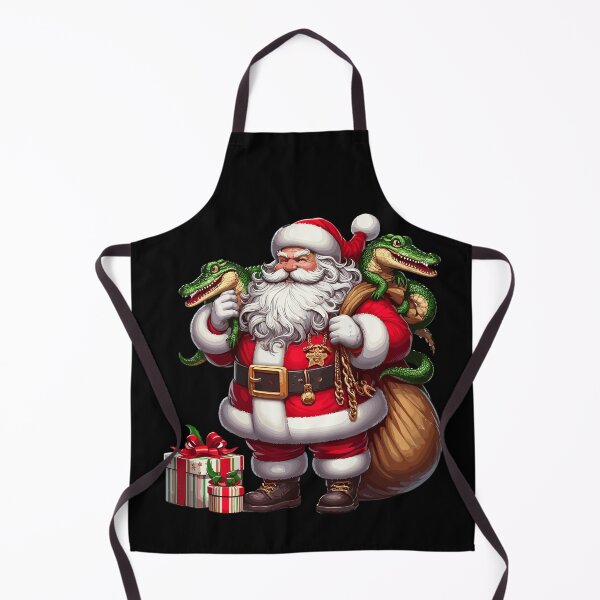 Item preview, American Santa Claus Holding Crocodile Aligator Present designed and sold by Artistoos.
