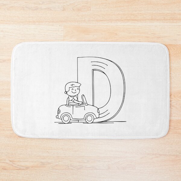 Item preview, Man Driving beside letter D designed and sold by rasagamastore.
