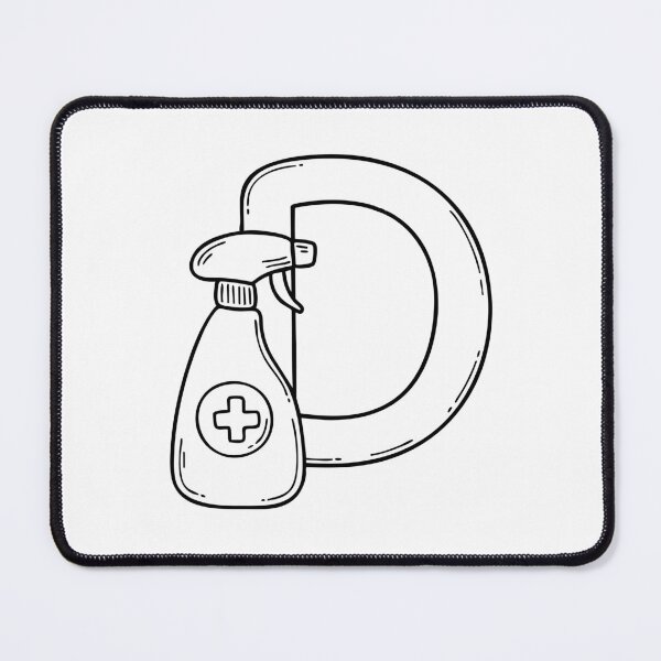 Item preview, Disinfectant Spray beside letter D designed and sold by rasagamastore.