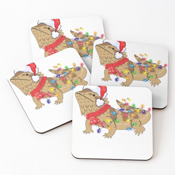 Item preview, Extra festive Crested Gecko - Australian Christmas Crestie, Xmas Gecko Gift Men Woman Kids.  designed and sold by Taylor  ART.