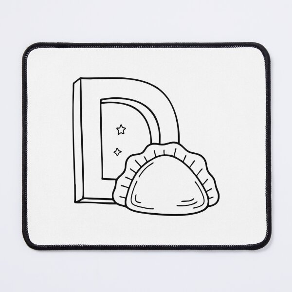 Item preview, Dumpling beside letter D designed and sold by rasagamastore.