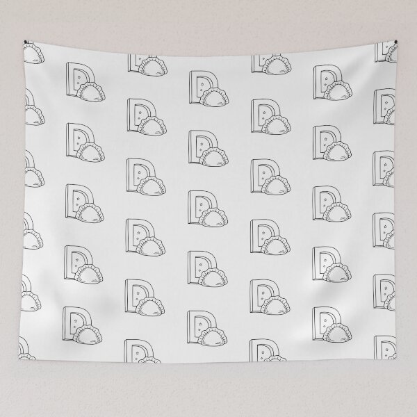 Item preview, Dumpling beside letter D designed and sold by rasagamastore.