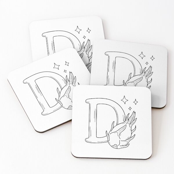 Item preview, Dragon Fruit with letter D beside designed and sold by rasagamastore.