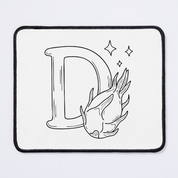 Item preview, Dragon Fruit with letter D beside designed and sold by rasagamastore.