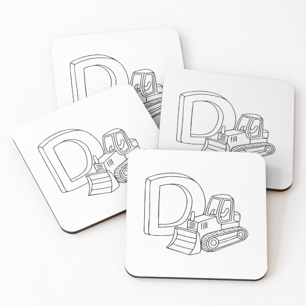 Item preview, Dozer with letter D beside designed and sold by rasagamastore.