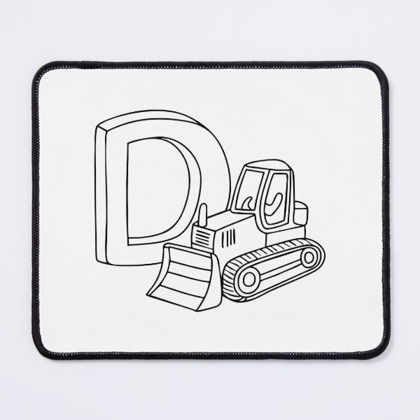 Item preview, Dozer with letter D beside designed and sold by rasagamastore.