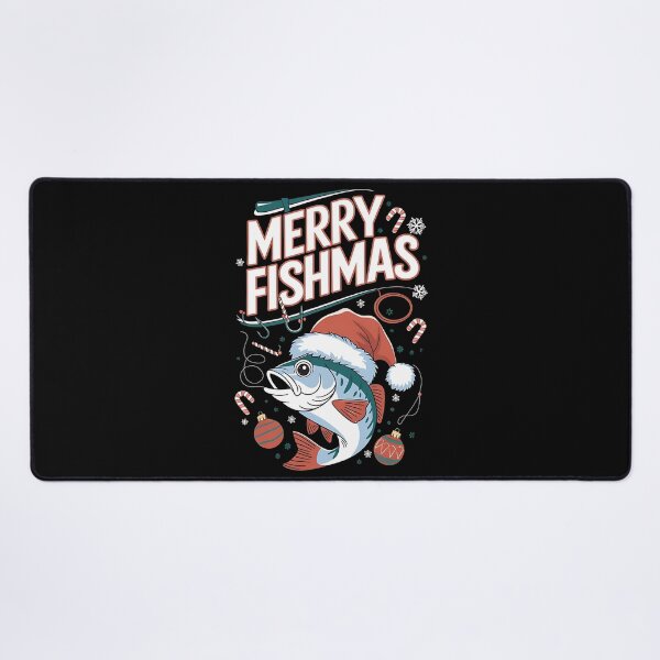 Item preview, Merry Fishmas Fishing Christmas designed and sold by DomTeesHaven.