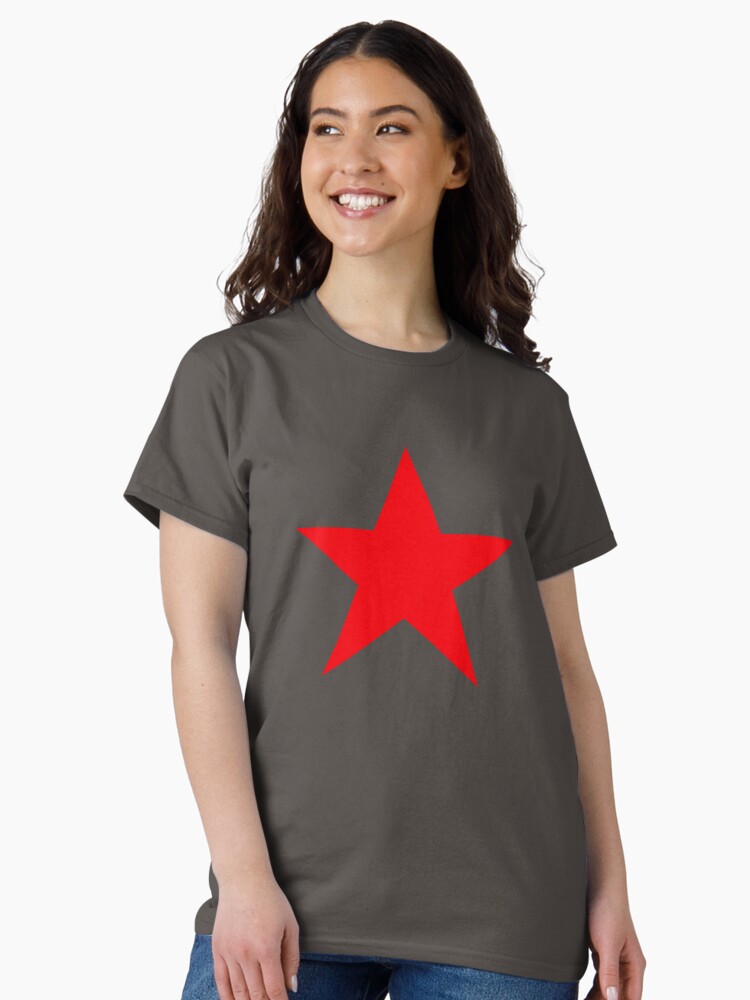 Thumbnail 2 of 7, Classic T-Shirt, Red Star designed and sold by Taipanic.