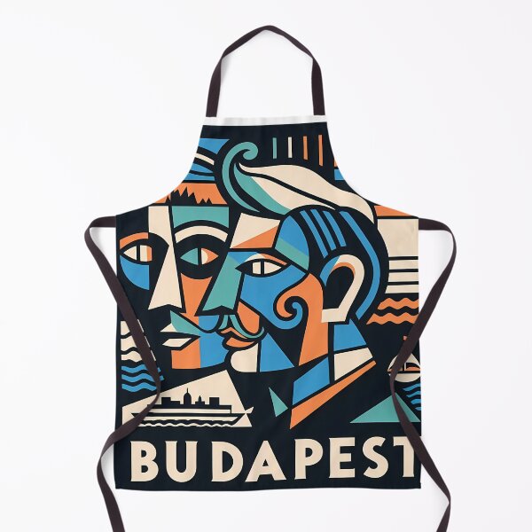 Item preview, Budapest, Hungary – Minimalist Cubic Art Design designed and sold by OzzFrequency.