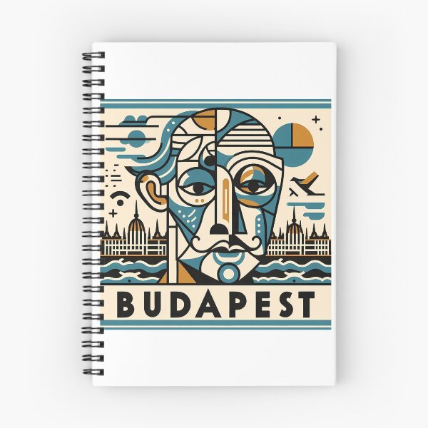 Item preview, Budapest, Hungary – Minimalist Cubic Art Design designed and sold by OzzFrequency.