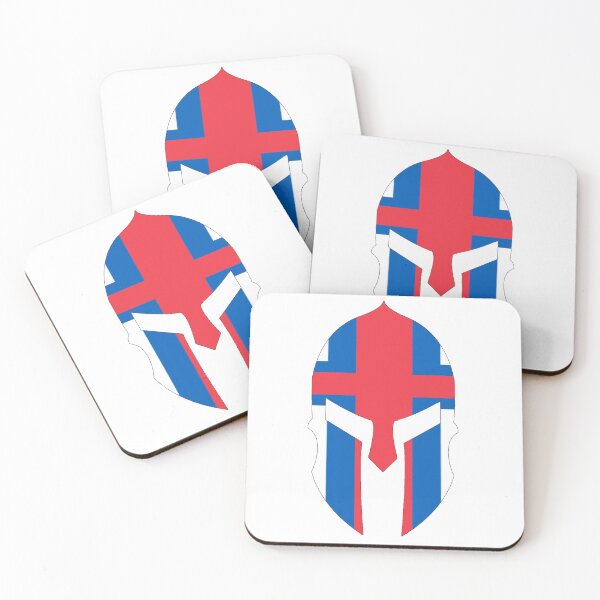 Item preview, Faroese Spartan Helmet Flag (føroyskt spartanska hjálmflagg) designed and sold by JonathanR1994.