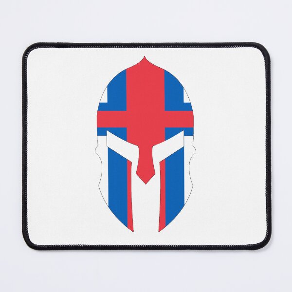 Item preview, Faroese Spartan Helmet Flag (føroyskt spartanska hjálmflagg) designed and sold by JonathanR1994.