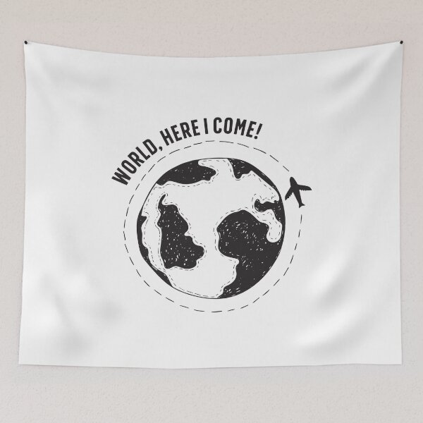 Item preview, Backpacker & Traveler - WORLD, HERE I COME! designed and sold by Hakuna69.