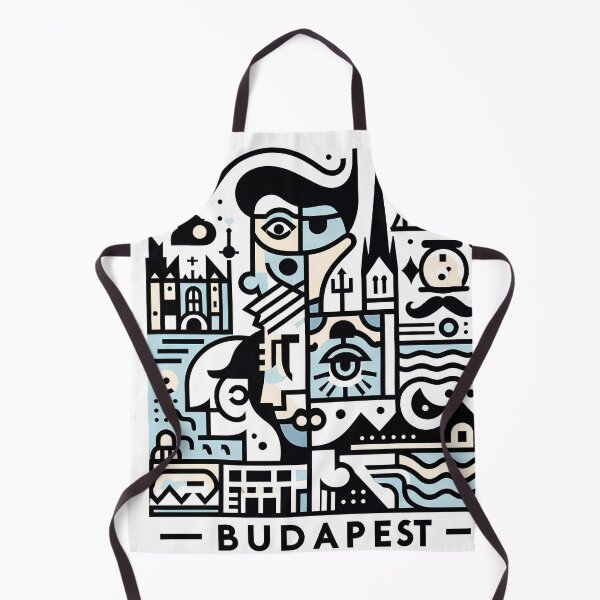 Item preview, Budapest, Hungary – Minimalist Cubic Art Design designed and sold by OzzFrequency.