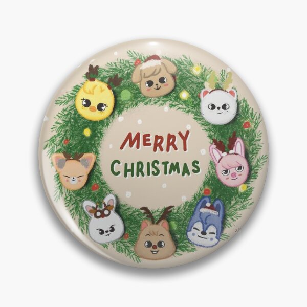 Item preview, SKZOO Christmas Stray Kids - 2025 kpop merry xmas and a happy new year ot8 boy group members fanart  designed and sold by Kpop-Noona.