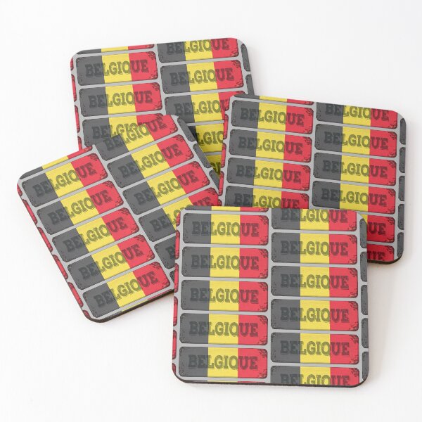 Item preview, BELGIUM Belgique Belgian Flag Shield Sticker T-Shirt 02 designed and sold by OuterShellUK.